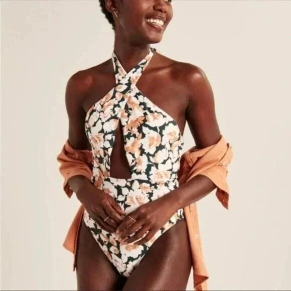 Abercrombie & Fitch Other - Abercrombie & Fitch High Leg Cheeky One Piece Swimsuit Bathing Suit Sz XS